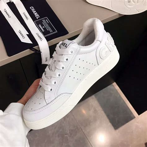 sneakers chanel blanche|Chanel sneakers price.